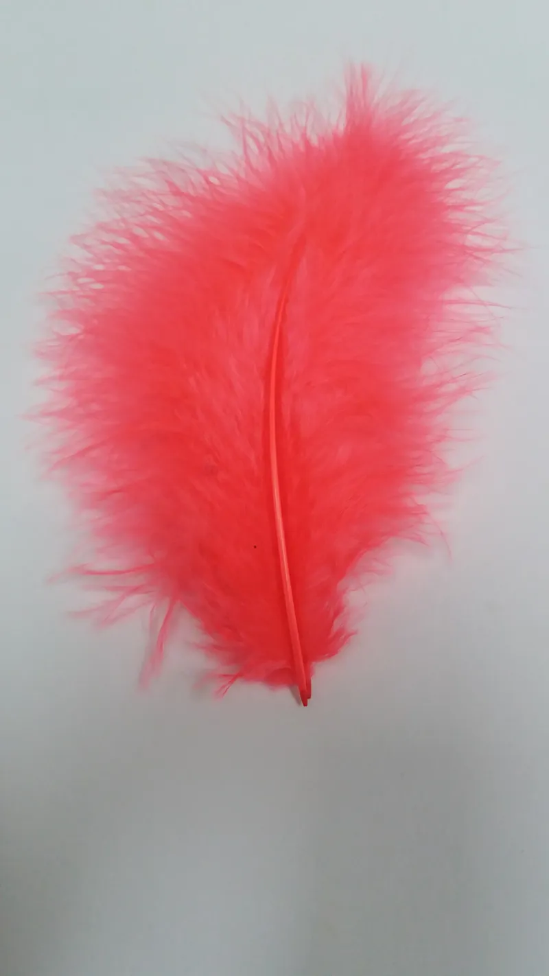 Flybox Premium Marabou in Fl.Hot Coral-1